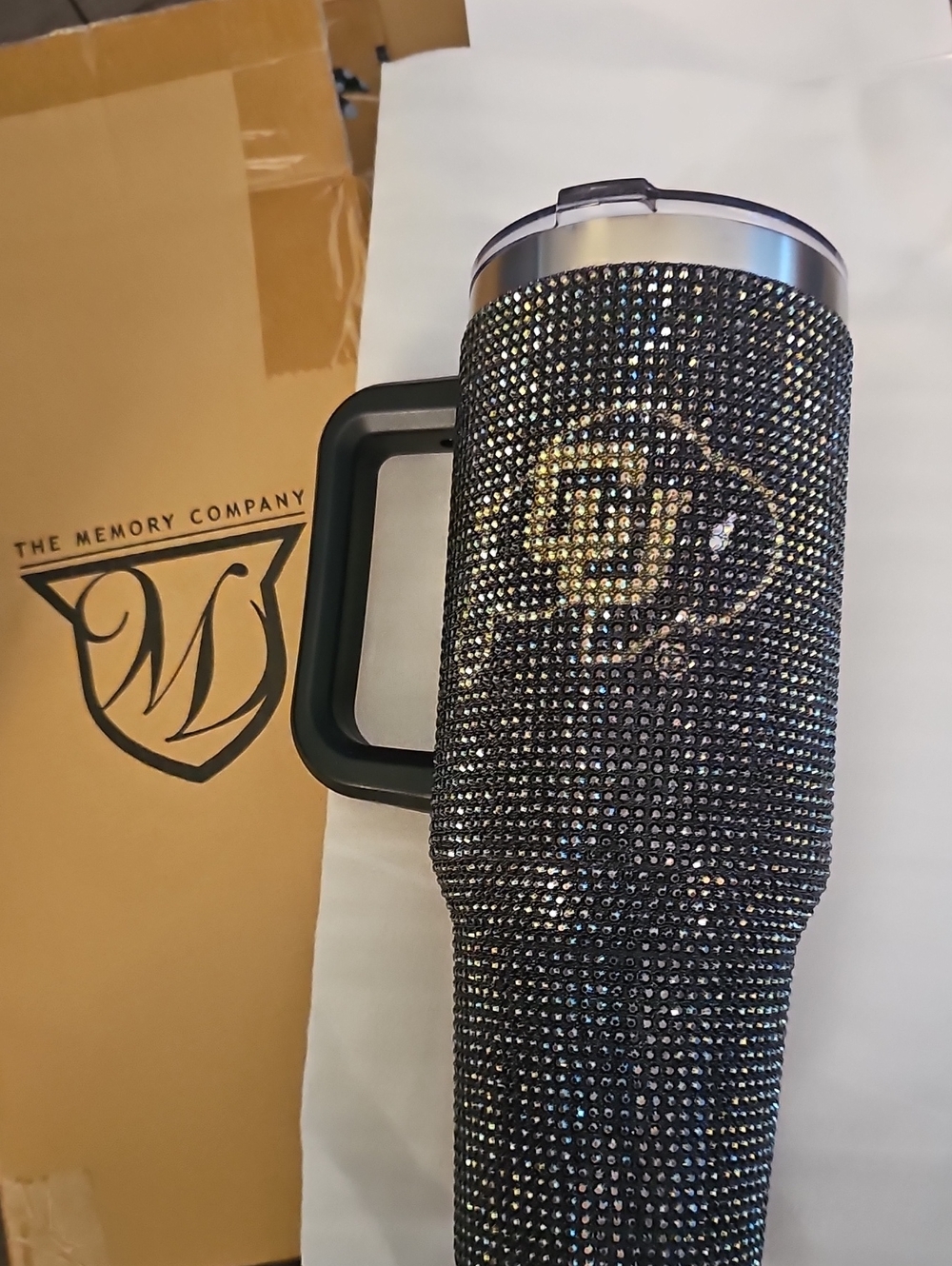 Colorado Boulder Rhinestone Bling Travel Mug with Handle COLORADO BOULDER